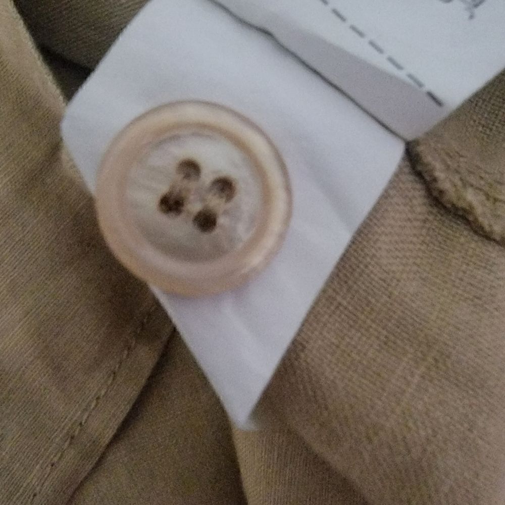Zara Boxy Linen Button Up. Size M. - Picture 8 of 9